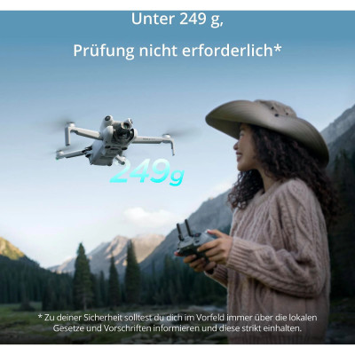 DJI Mini 4 Pro Fly More Combo (DJI RC 2) Mini-Kameradrohne, Grau