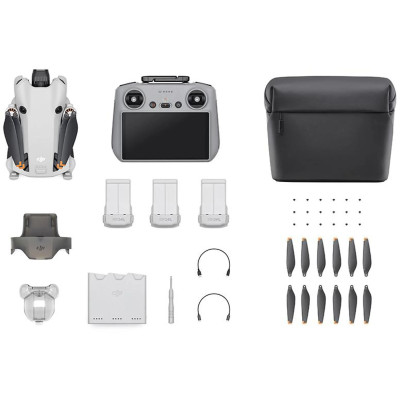 DJI Mini 4 Pro Fly More Combo (DJI RC 2) Mini-Kameradrohne, Grau