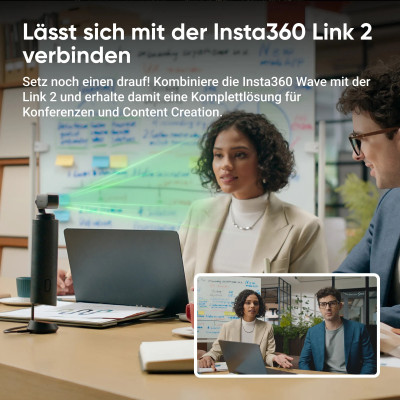 Insta360 WaveLink-Bundle – AI Audio & 4K Webcam