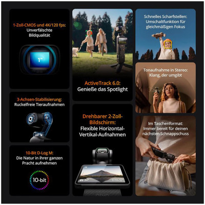 DJI Osmo Pocket 3 – 4K Gimbal-Kompaktkamera