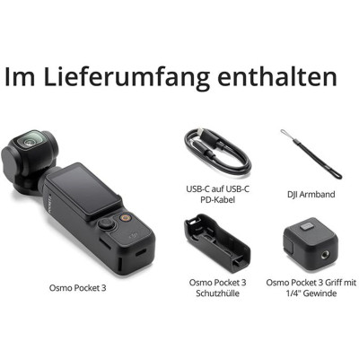 DJI Osmo Pocket 3 – 4K Gimbal-Kompaktkamera