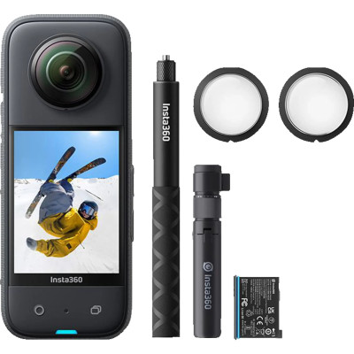 INSTA360 X3 – 5.7K 360° Actionkamera Creator Kit