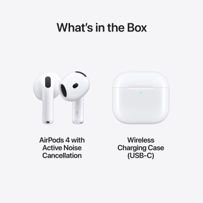 Apple AirPods 4 – Aktive Geräuschunterdrückung & Hi-Fi